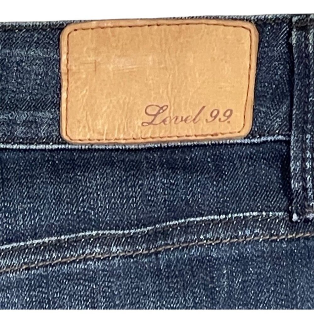 Level 99 Dark Wash Denim Stretch Jean Skirt Size 31 Anthropologie - Picture 9 of 9